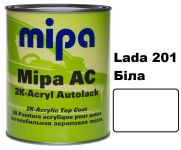 Автоэмаль акриловая "Lada 201 Белая Mipa" 1л [Мипа Лада]