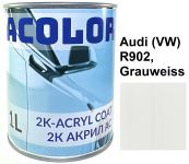 Автоэмаль акриловая "Volkswagen/Audi (VW) R902 Grauweiss, ACOLOR" (1л) [Аколор]