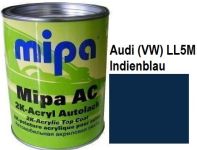 Автоэмаль акриловая "(VW) LL5M Volkswagen/Audi Indienblau Mipa" 1л [Мипа Фольксваген/Ауди ЛЛ5М Индиенблау]