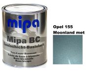 Базовая автоэмаль (металлик) "Mipa Opel 155 Moonland met" 1л [Мипа Опель 155 Мунленд мет]