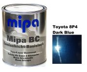 Базовая автоэмаль (металлик) "Mipa Toyota 8P4 Dark Blue" 1л [Мипа Тойота 8П4 Дарк Блу]