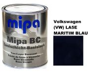 Базовая автоэмаль (металлик) "Mipa Volkswagen (VW) LA5E MARITIM BLAU" 1л [Мипа Фольксваген ЛА5Е Маритим Блау]