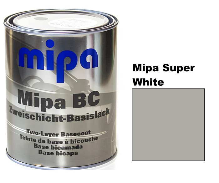 Базова автоемаль (металік) "Mipa Super White" 1л [супер Біла]