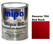 Базовая автоэмаль (металлик) "Mipa 70U Daewoo Red Rock" 1л [Мипа]