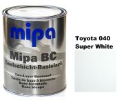 Базовая автоэмаль (металлик) "Mipa Toyota 040 Super White" 1л [Мипа Тойота 040 Супер Вайт]