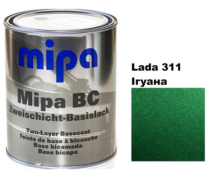 Базовая автоэмаль "Lada 311 Игуана Mipa" 1л (металлик) [Мипа Лада 311]