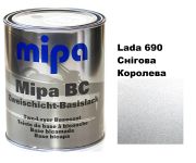 Базовая автоэмаль (металлик) "Mipa 690 Серебряная" 1л [Мипа]
