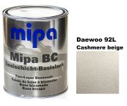 Базовая автоэмаль (металлик) "Mipa Daewoo 92L Cashmere beige" 1л [Мипа Део 92Л Кашмер биж]