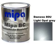 Базовая автоэмаль "Mipa 80U Daewoo Light Opal grey" 1л (металлик) [Мипа Дэо 80У Лайт Опал Грей]