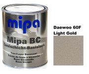 Базовая автоэмаль (металлик) "Mipa Daewoo 60F Light Gold" 1л [Мипа Дэу 60Ф]