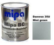 Базовая автоэмаль (металлик) "Mipa Daewoo 35U Mint green" 1л [Мипа Дэу 35У Минт Грин]