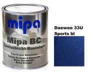Базовая автоэмаль (металлик) "Mipa Daewoo 33U Sports Blue" 1л.