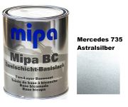 Базовая автоэмаль (металлик) "Mipa Mercedes 735 Astralsilber" 1л
