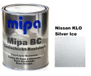 Базовая автоэмаль (металлик) "Mipa Nissan KLO Silver Ice" 1л [Мипа Ниссан КЛО Сильвер Айс]