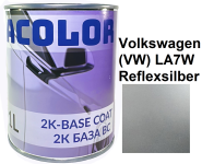 Базовая автоэмаль (металлик) "Volkswagen (VW) LA7W Reflexsilber ACOLOR" 1л