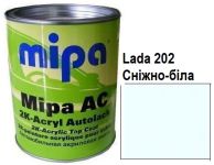 Автоэмаль акриловая "Lada 202 Снежно-белая, Mipa" 1л [Мипа Лада 202]