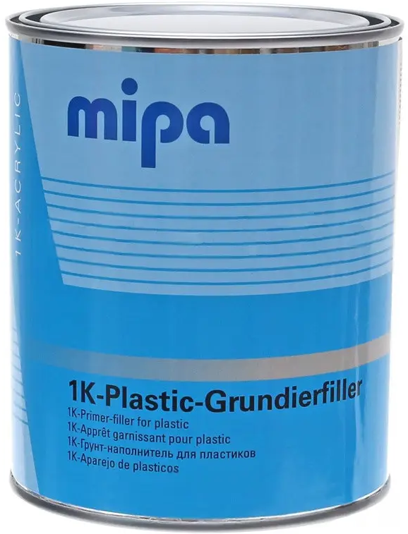 Грунт для пластика серый "Mipa 1K-PlasticGrundierfiller" 1л [Мипа 1К ХС Пластик Грундиерфиллер]