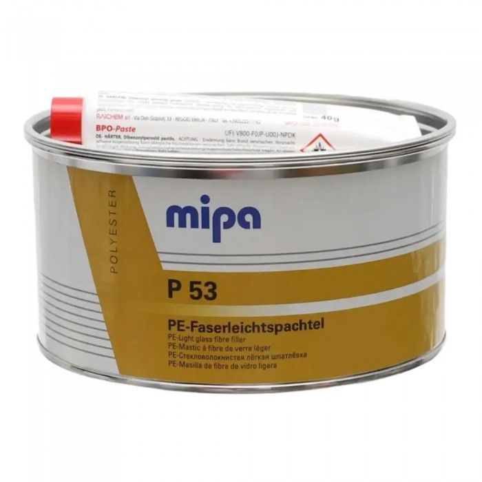 Легка скловолоконна шпаклівка 1 л "Mipa Р53" (1кг) [МІПА П53]