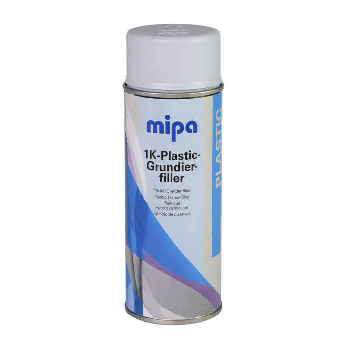 Спрей грунт по пластику "Mipa" 1K-Plastic-Grundierfiller (400 мл) ["Мипа" 1К-Пластик-Грундфиллер]