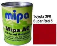 Автоэмаль акриловая "Toyota 3P0 Super Red 5 Mipa" 1л [Мипа Тойота 3П0 Супер Ред 5]