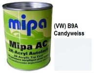 Автоэмаль акриловая "(VW) B9A Volkswagen Candyweiss Mipa" 1л [Мипа Фольксваген B9A]
