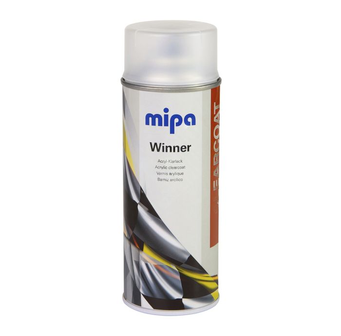 Лак аэрозольный "Mipa" Spray Acryl-Klarlack (400мл) ["Мипа" Спрей Акрил-Кларлак]